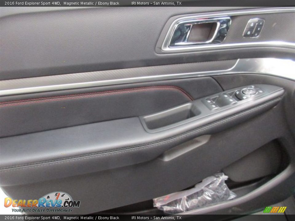 2016 Ford Explorer Sport 4WD Magnetic Metallic / Ebony Black Photo #18