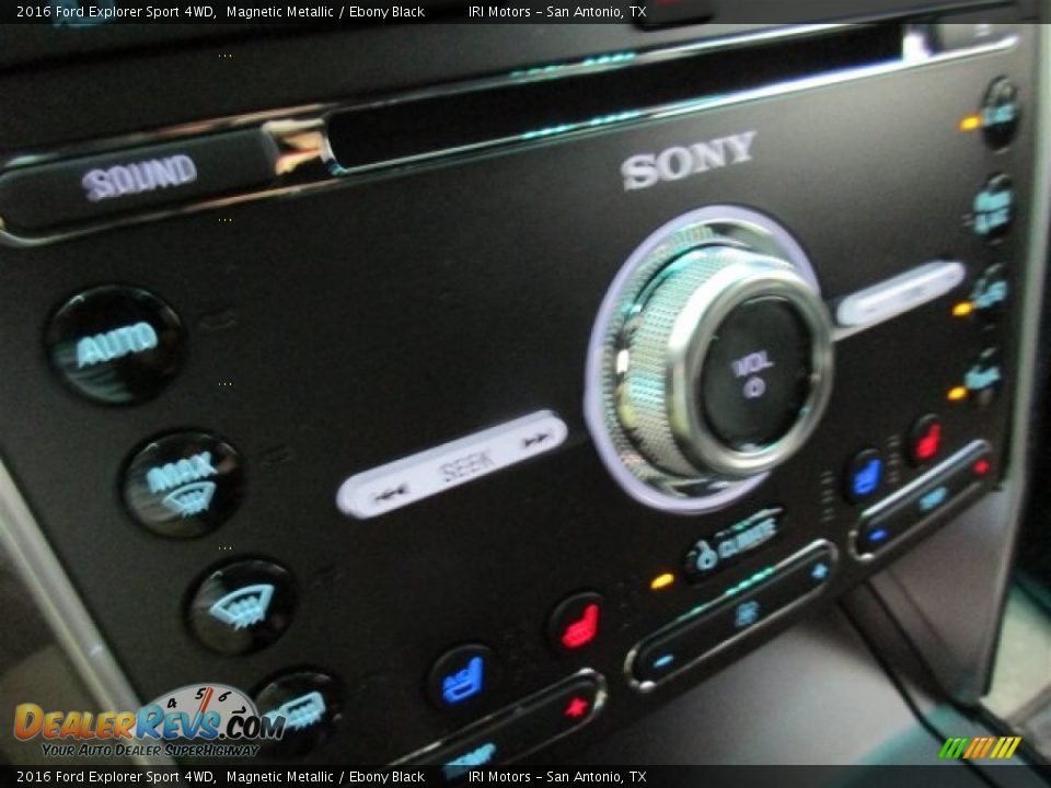 2016 Ford Explorer Sport 4WD Magnetic Metallic / Ebony Black Photo #22
