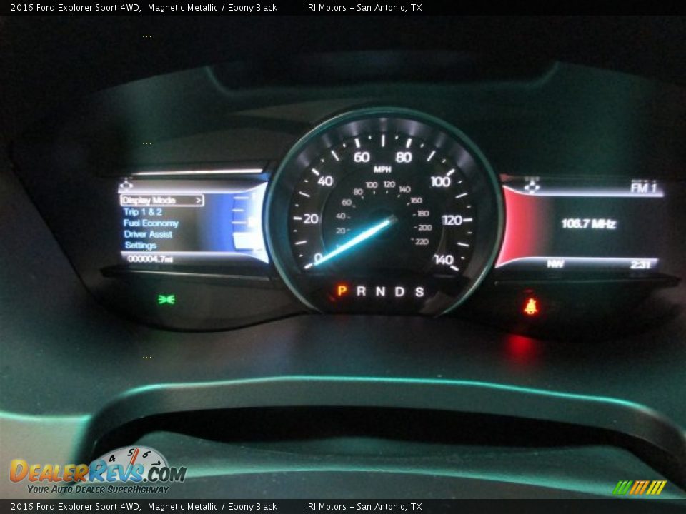 2016 Ford Explorer Sport 4WD Magnetic Metallic / Ebony Black Photo #25