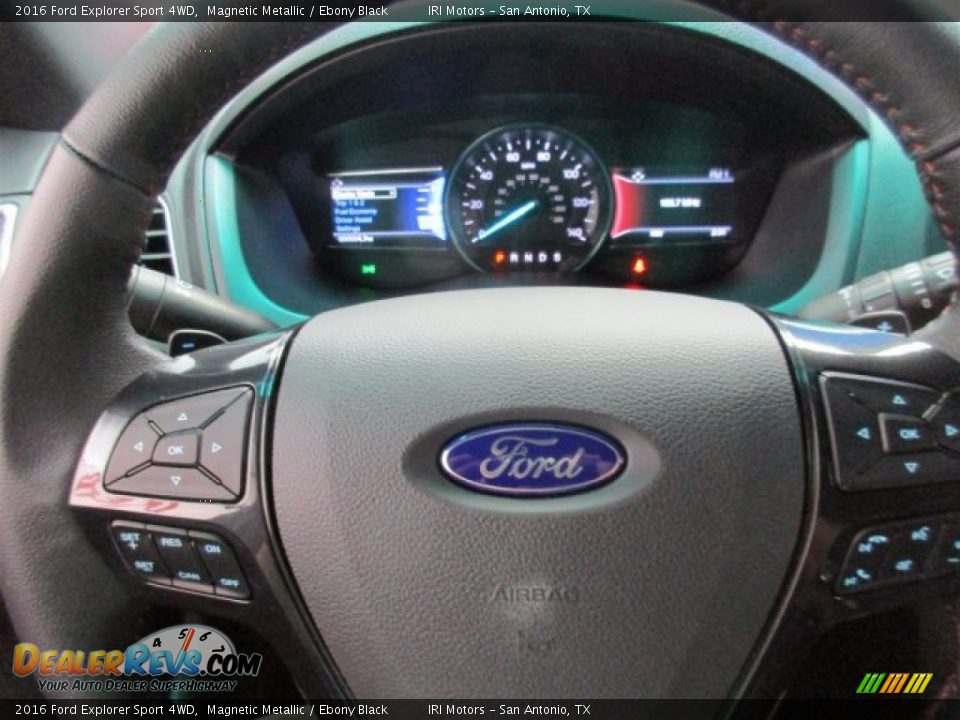 2016 Ford Explorer Sport 4WD Magnetic Metallic / Ebony Black Photo #26
