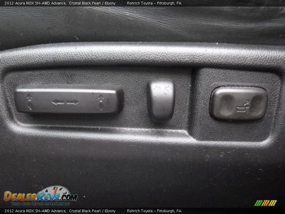 2012 Acura MDX SH-AWD Advance Crystal Black Pearl / Ebony Photo #16