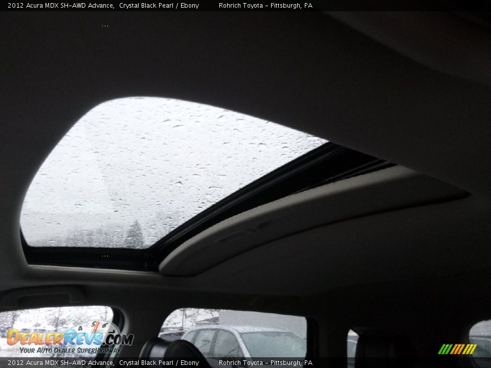 2012 Acura MDX SH-AWD Advance Crystal Black Pearl / Ebony Photo #17