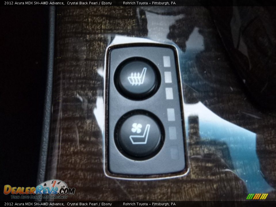 2012 Acura MDX SH-AWD Advance Crystal Black Pearl / Ebony Photo #20