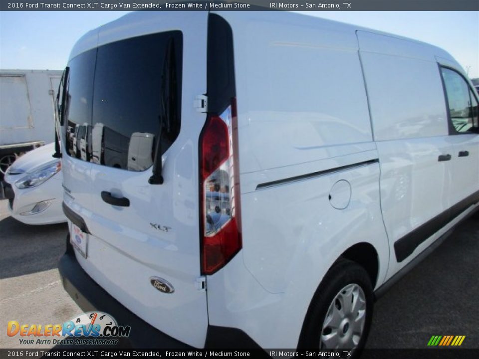 2016 Ford Transit Connect XLT Cargo Van Extended Frozen White / Medium Stone Photo #6