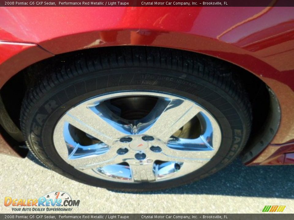 2008 Pontiac G6 GXP Sedan Performance Red Metallic / Light Taupe Photo #14