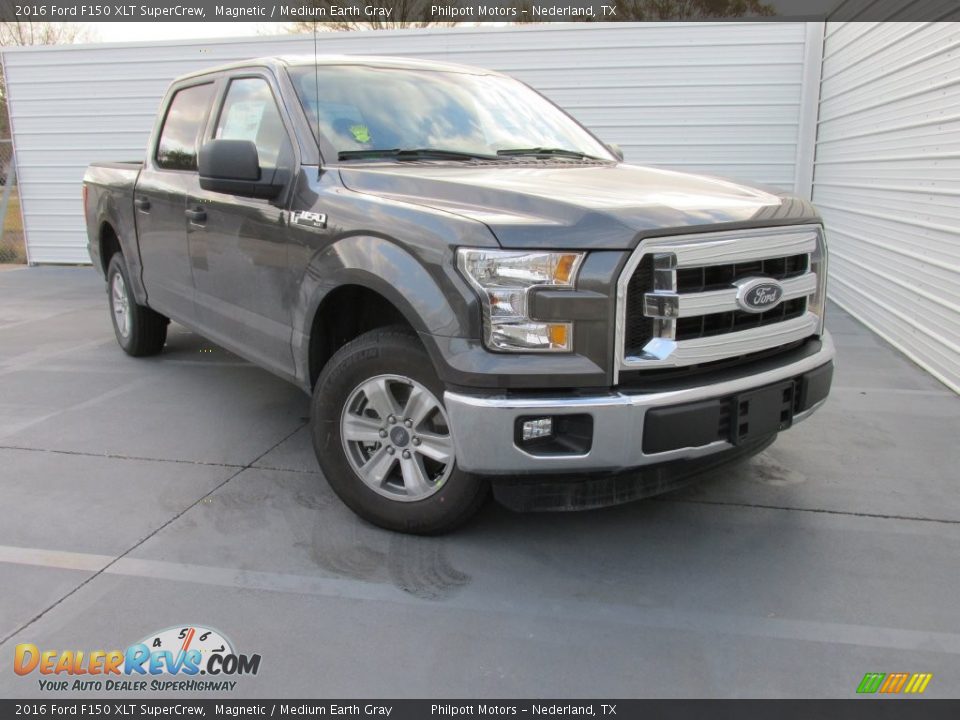2016 Ford F150 XLT SuperCrew Magnetic / Medium Earth Gray Photo #1