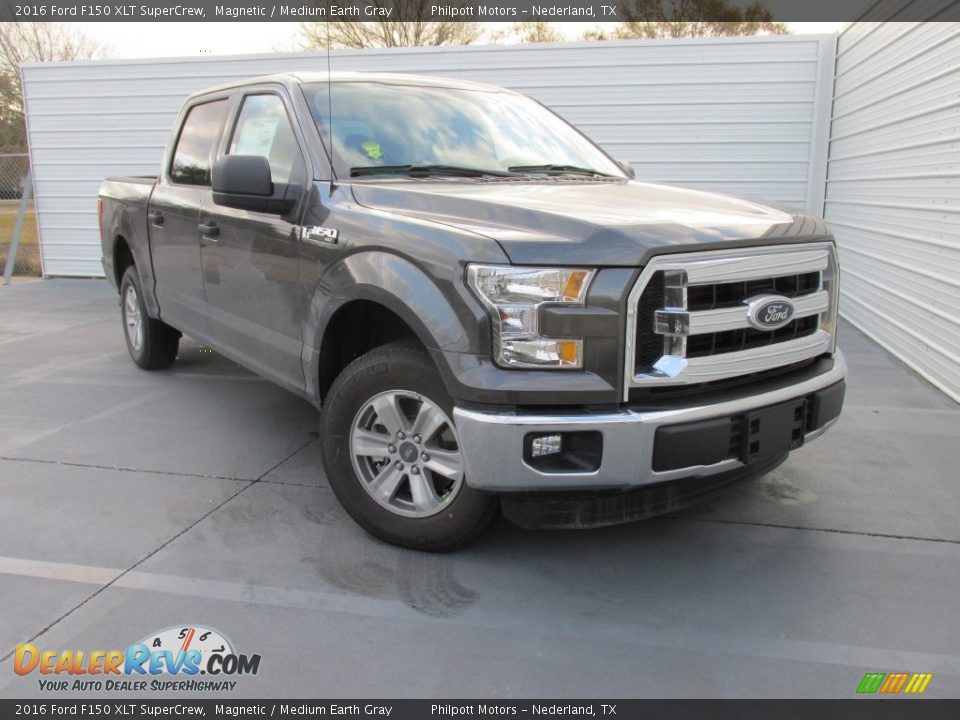 2016 Ford F150 XLT SuperCrew Magnetic / Medium Earth Gray Photo #2
