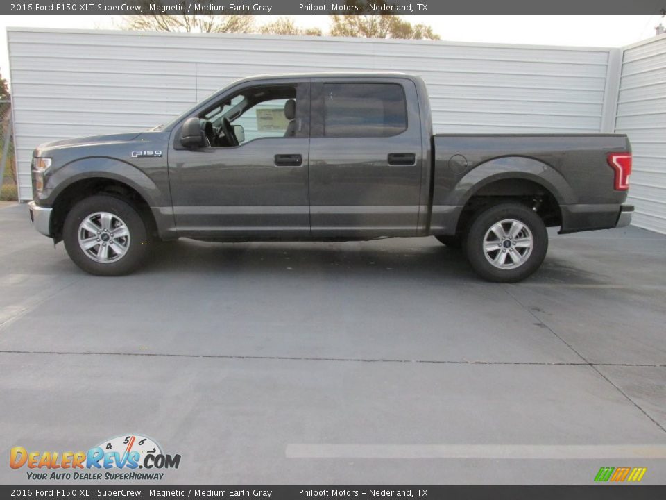 2016 Ford F150 XLT SuperCrew Magnetic / Medium Earth Gray Photo #6