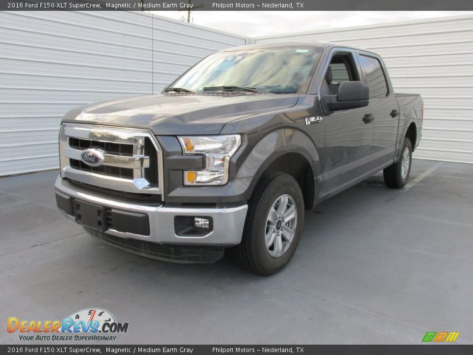 2016 Ford F150 XLT SuperCrew Magnetic / Medium Earth Gray Photo #7