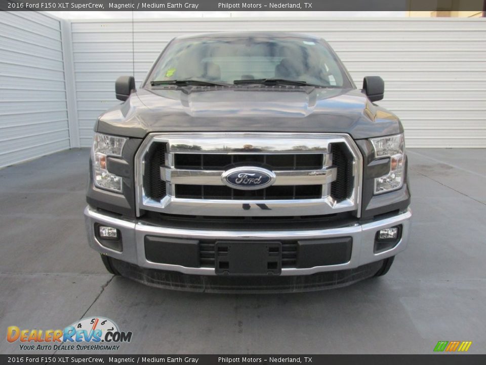 2016 Ford F150 XLT SuperCrew Magnetic / Medium Earth Gray Photo #8