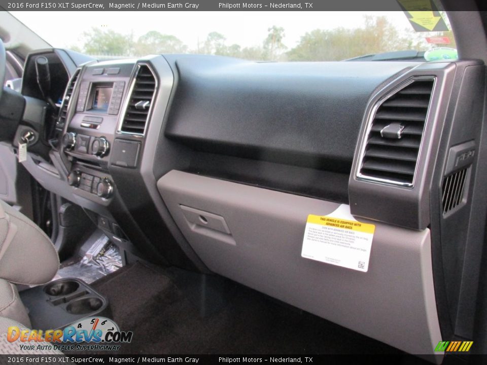 2016 Ford F150 XLT SuperCrew Magnetic / Medium Earth Gray Photo #16