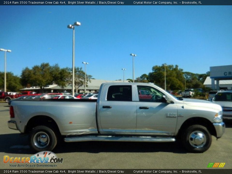 2014 Ram 3500 Tradesman Crew Cab 4x4 Bright Silver Metallic / Black/Diesel Gray Photo #9