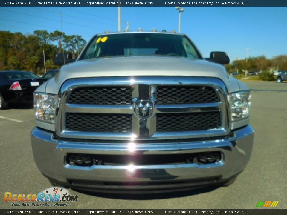 2014 Ram 3500 Tradesman Crew Cab 4x4 Bright Silver Metallic / Black/Diesel Gray Photo #13