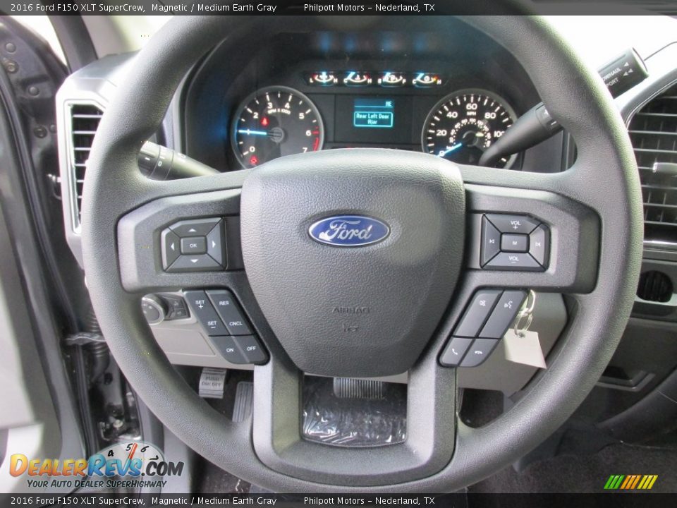 2016 Ford F150 XLT SuperCrew Magnetic / Medium Earth Gray Photo #28