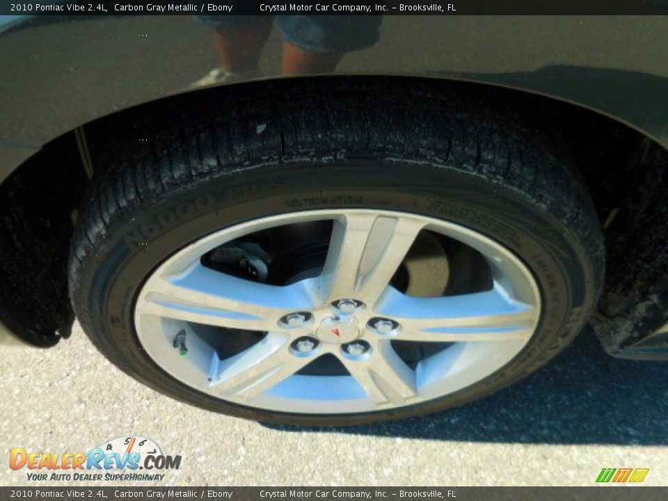 2010 Pontiac Vibe 2.4L Carbon Gray Metallic / Ebony Photo #15