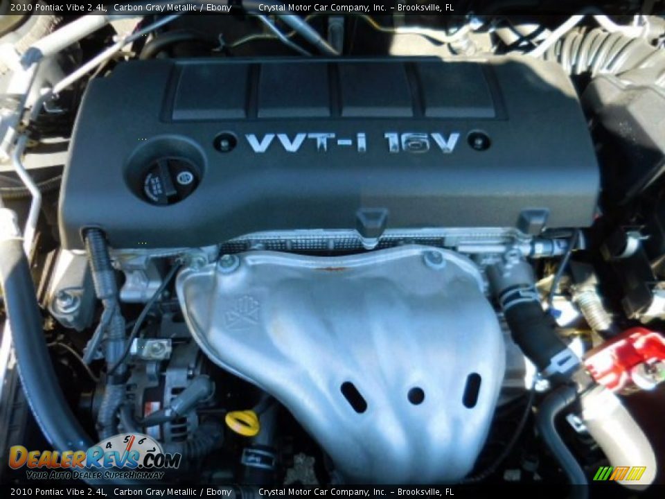 2010 Pontiac Vibe 2.4L Carbon Gray Metallic / Ebony Photo #17