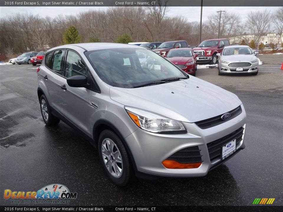 2016 Ford Escape S Ingot Silver Metallic / Charcoal Black Photo #1