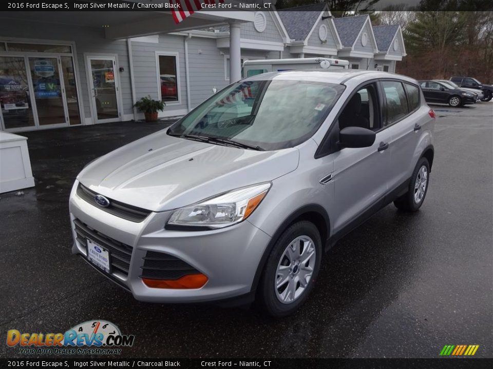 2016 Ford Escape S Ingot Silver Metallic / Charcoal Black Photo #3