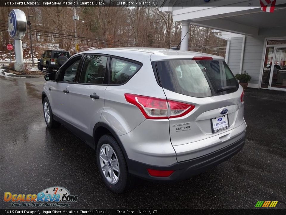 2016 Ford Escape S Ingot Silver Metallic / Charcoal Black Photo #5