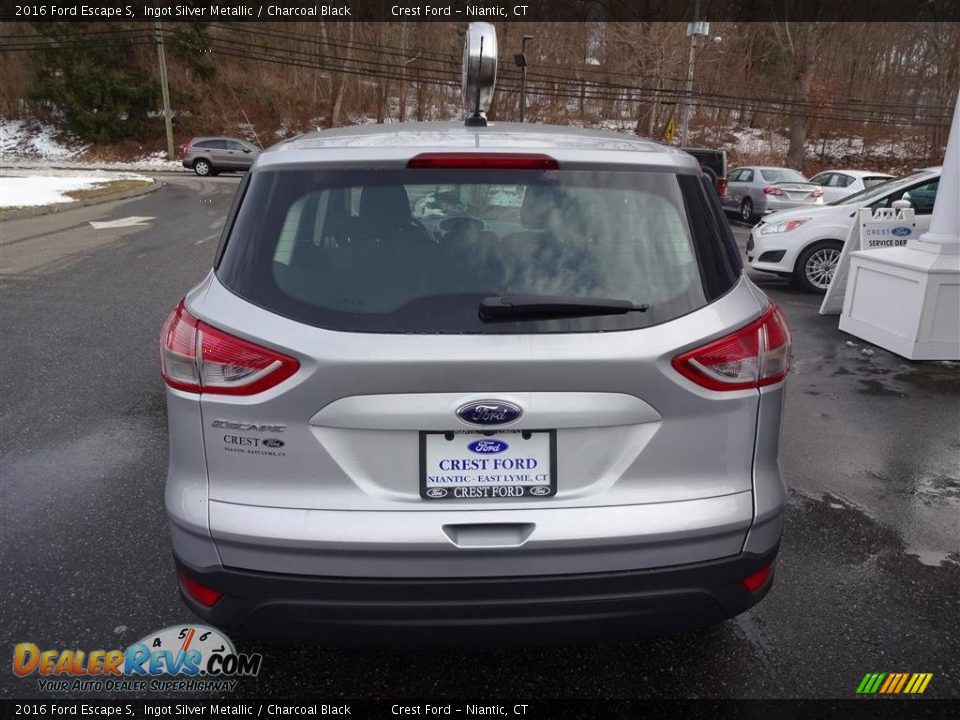 2016 Ford Escape S Ingot Silver Metallic / Charcoal Black Photo #6