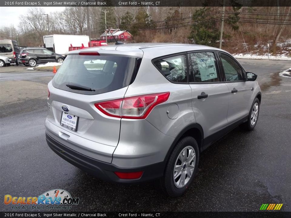2016 Ford Escape S Ingot Silver Metallic / Charcoal Black Photo #7