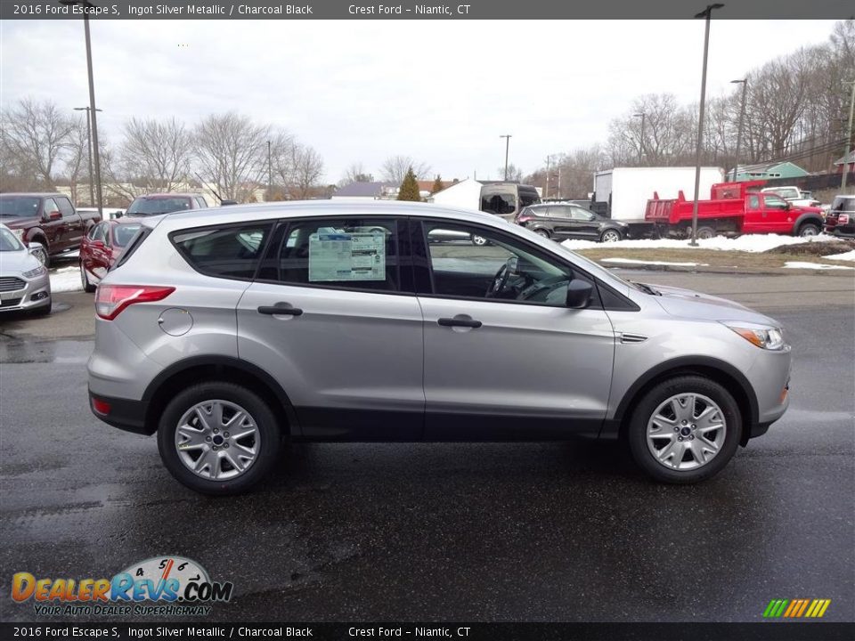 2016 Ford Escape S Ingot Silver Metallic / Charcoal Black Photo #8