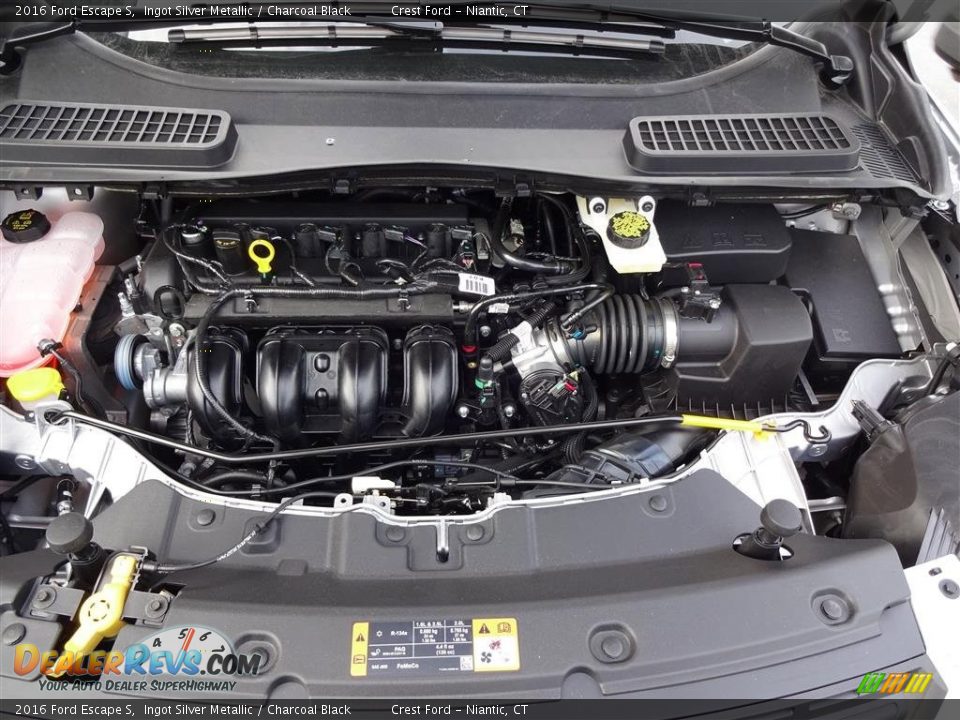 2016 Ford Escape S Ingot Silver Metallic / Charcoal Black Photo #9