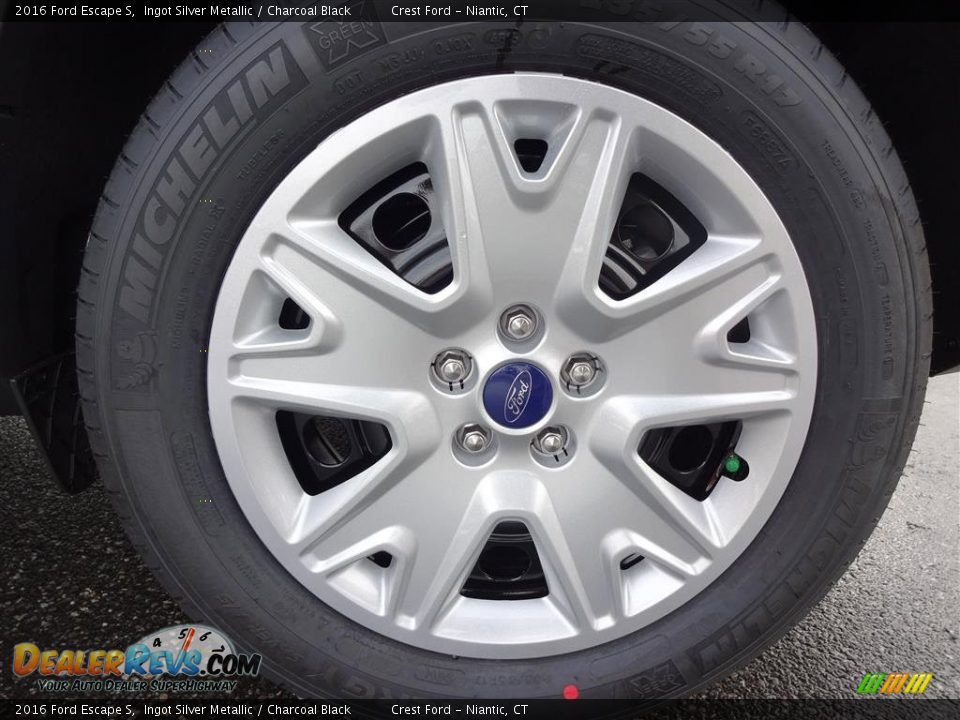 2016 Ford Escape S Ingot Silver Metallic / Charcoal Black Photo #10