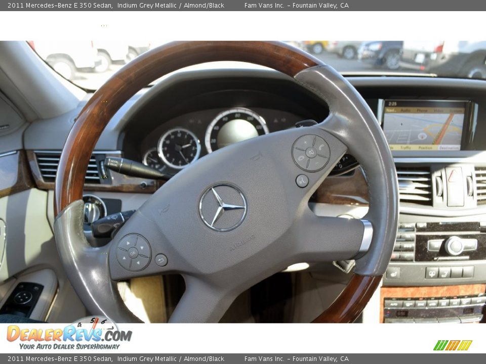 2011 Mercedes-Benz E 350 Sedan Indium Grey Metallic / Almond/Black Photo #30