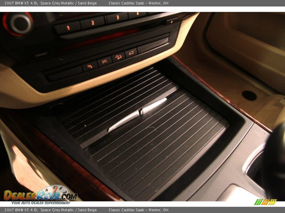 2007 BMW X5 4.8i Space Grey Metallic / Sand Beige Photo #14