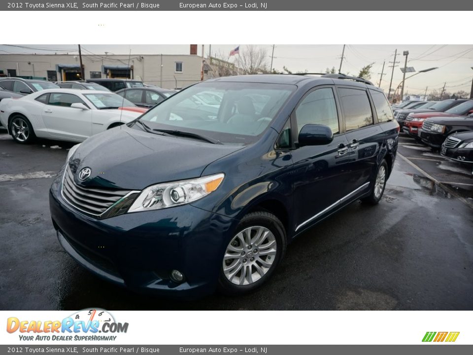 2012 Toyota Sienna XLE South Pacific Pearl / Bisque Photo #1