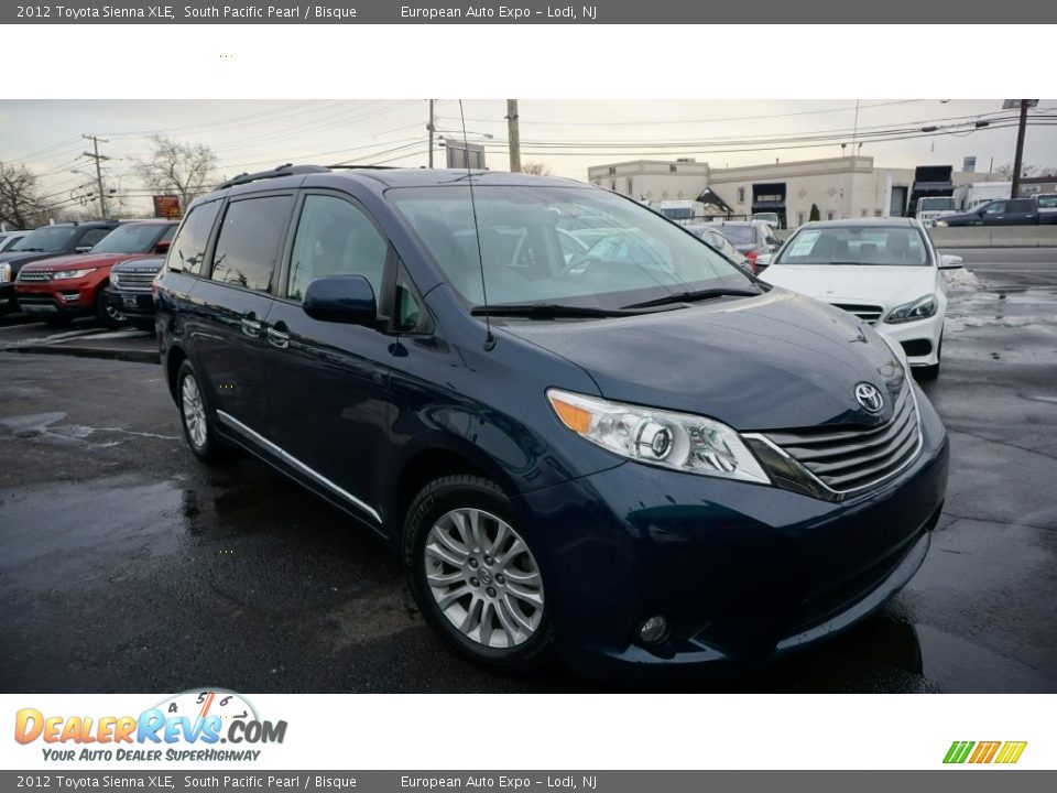 2012 Toyota Sienna XLE South Pacific Pearl / Bisque Photo #2