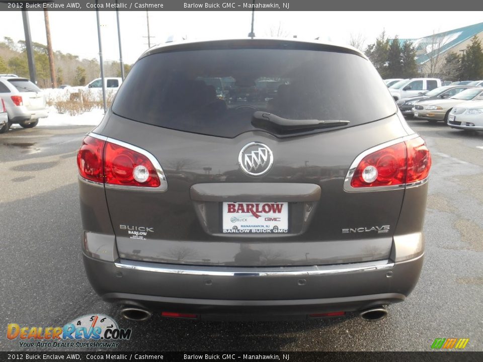 2012 Buick Enclave AWD Cocoa Metallic / Cashmere Photo #3