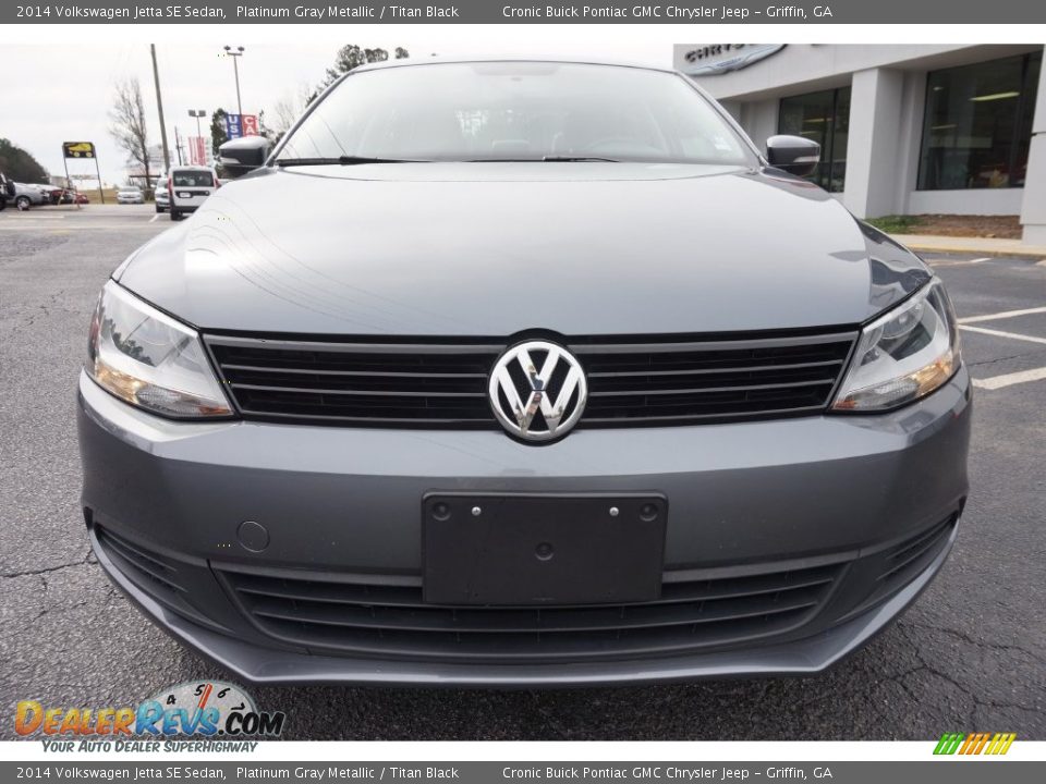 2014 Volkswagen Jetta SE Sedan Platinum Gray Metallic / Titan Black Photo #2