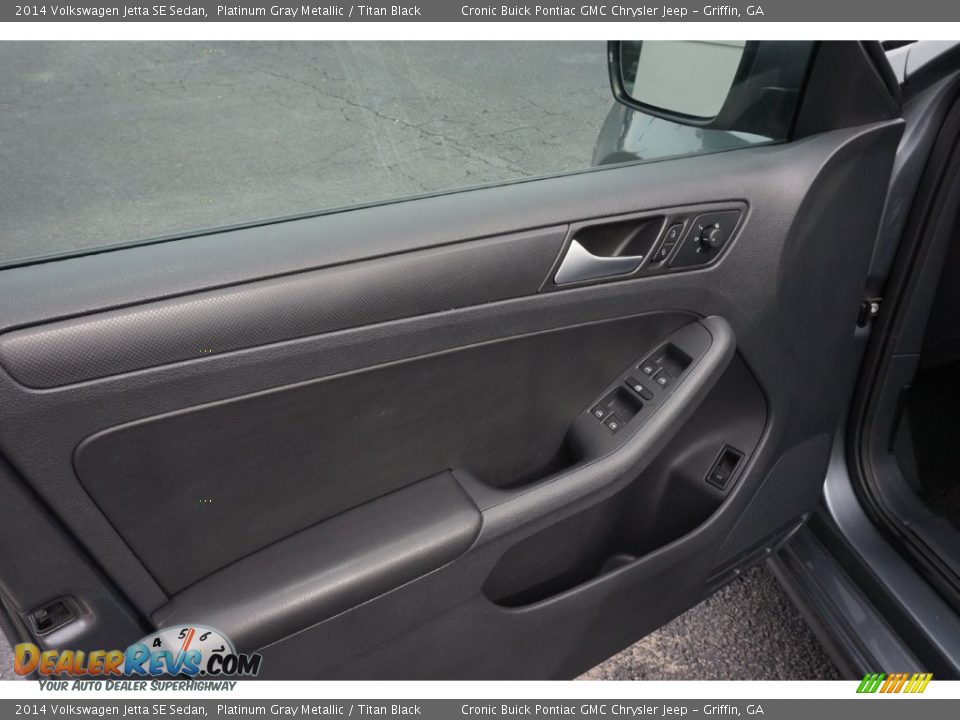 2014 Volkswagen Jetta SE Sedan Platinum Gray Metallic / Titan Black Photo #12