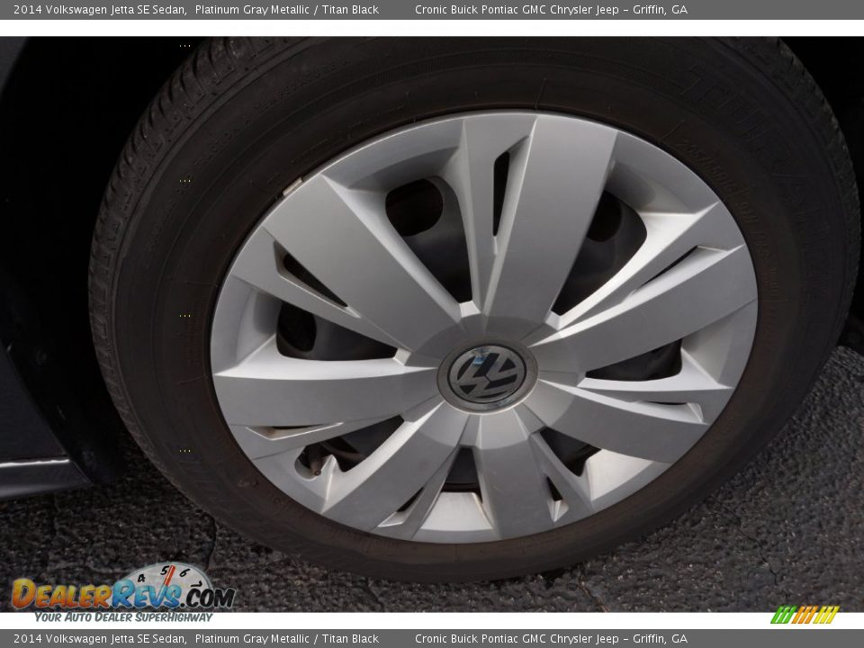 2014 Volkswagen Jetta SE Sedan Platinum Gray Metallic / Titan Black Photo #18