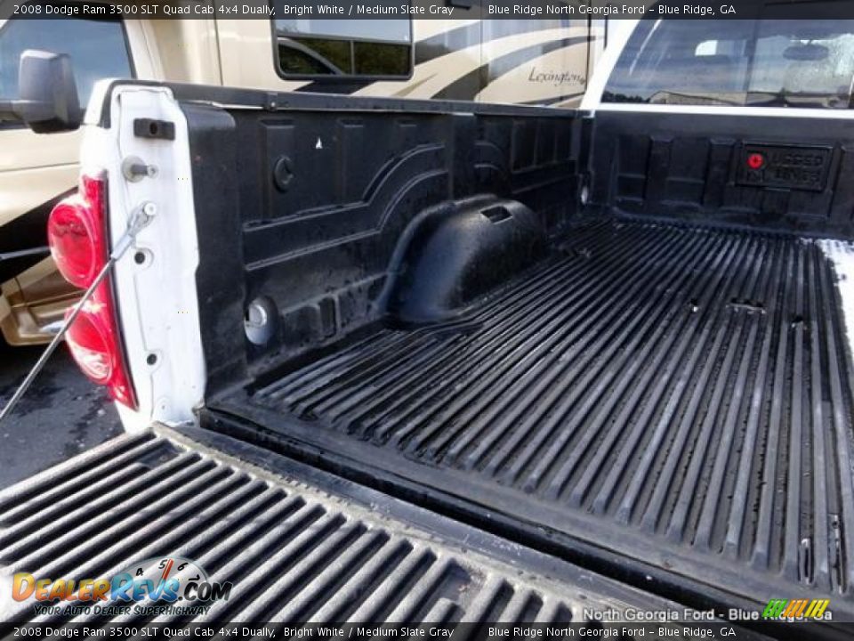 2008 Dodge Ram 3500 SLT Quad Cab 4x4 Dually Bright White / Medium Slate Gray Photo #16