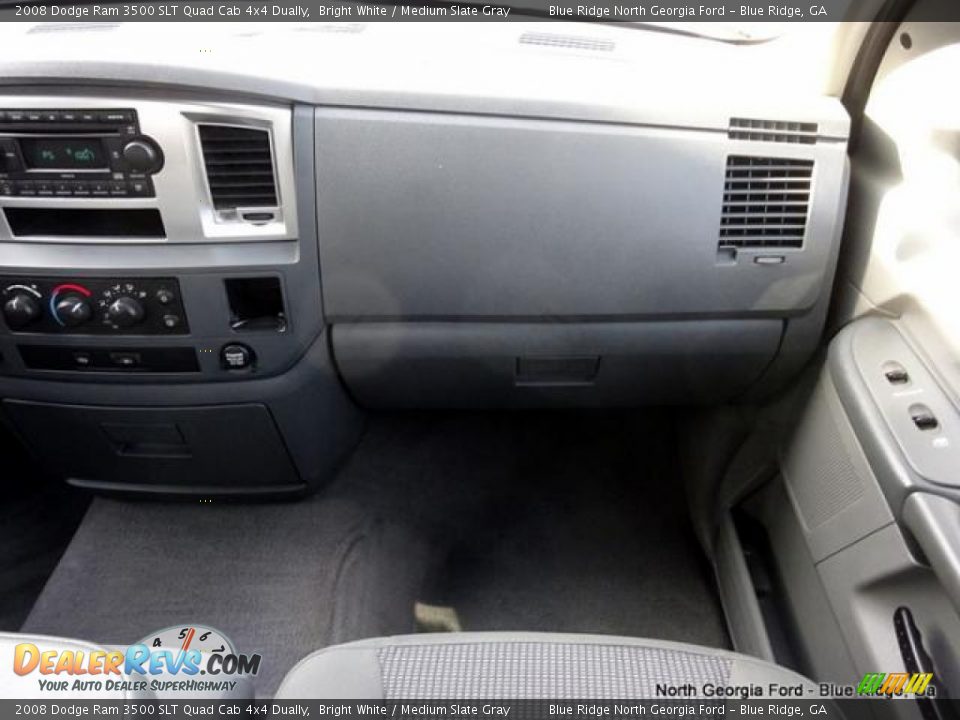 2008 Dodge Ram 3500 SLT Quad Cab 4x4 Dually Bright White / Medium Slate Gray Photo #20