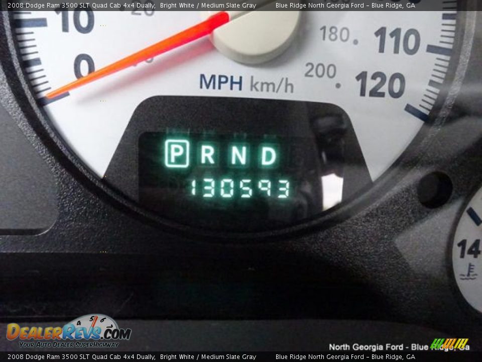 2008 Dodge Ram 3500 SLT Quad Cab 4x4 Dually Bright White / Medium Slate Gray Photo #22