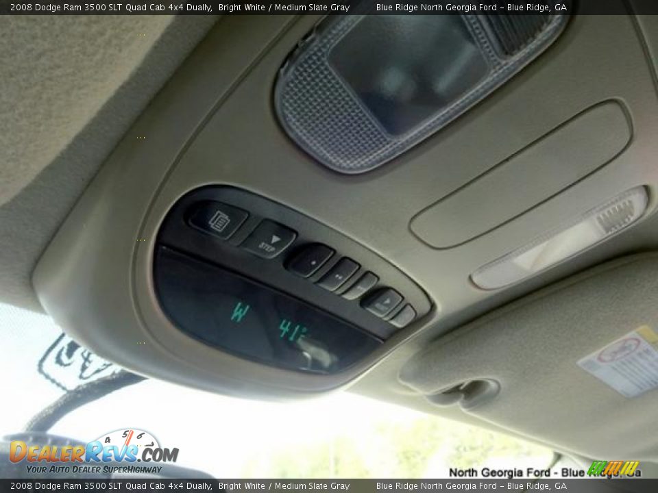 2008 Dodge Ram 3500 SLT Quad Cab 4x4 Dually Bright White / Medium Slate Gray Photo #27