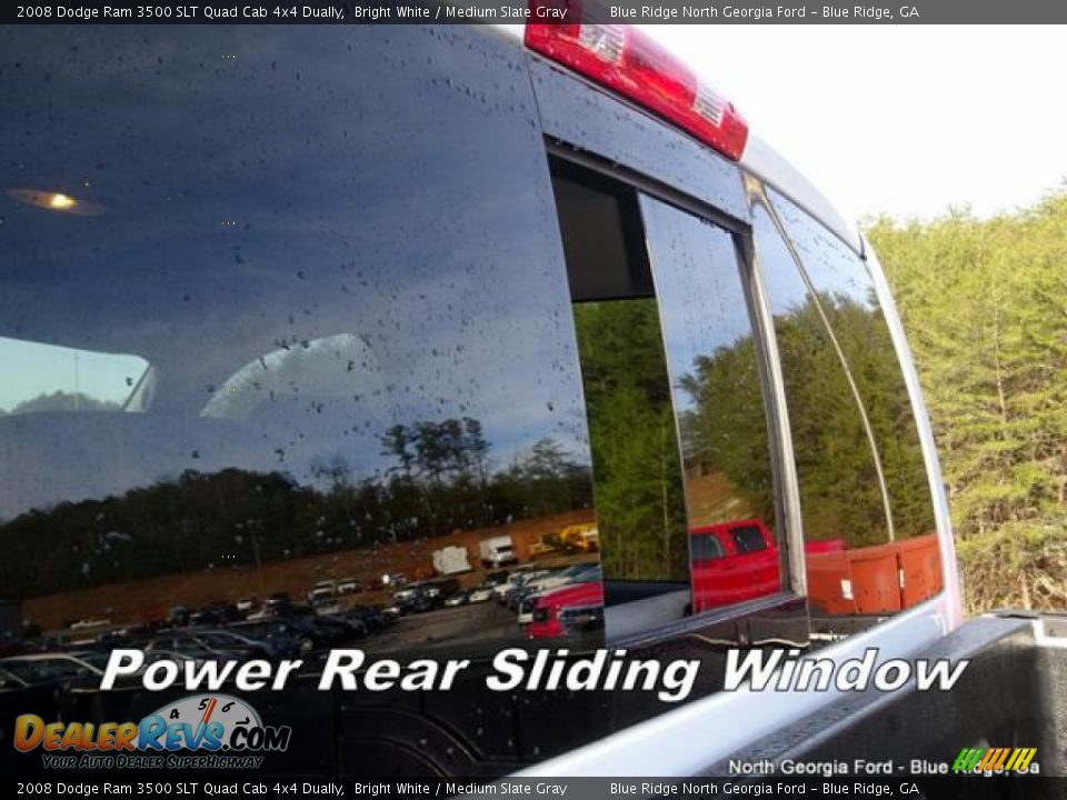 2008 Dodge Ram 3500 SLT Quad Cab 4x4 Dually Bright White / Medium Slate Gray Photo #29