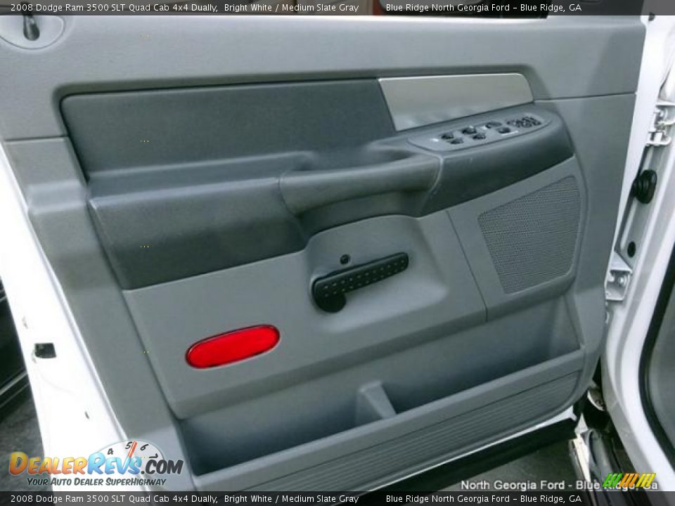 2008 Dodge Ram 3500 SLT Quad Cab 4x4 Dually Bright White / Medium Slate Gray Photo #34