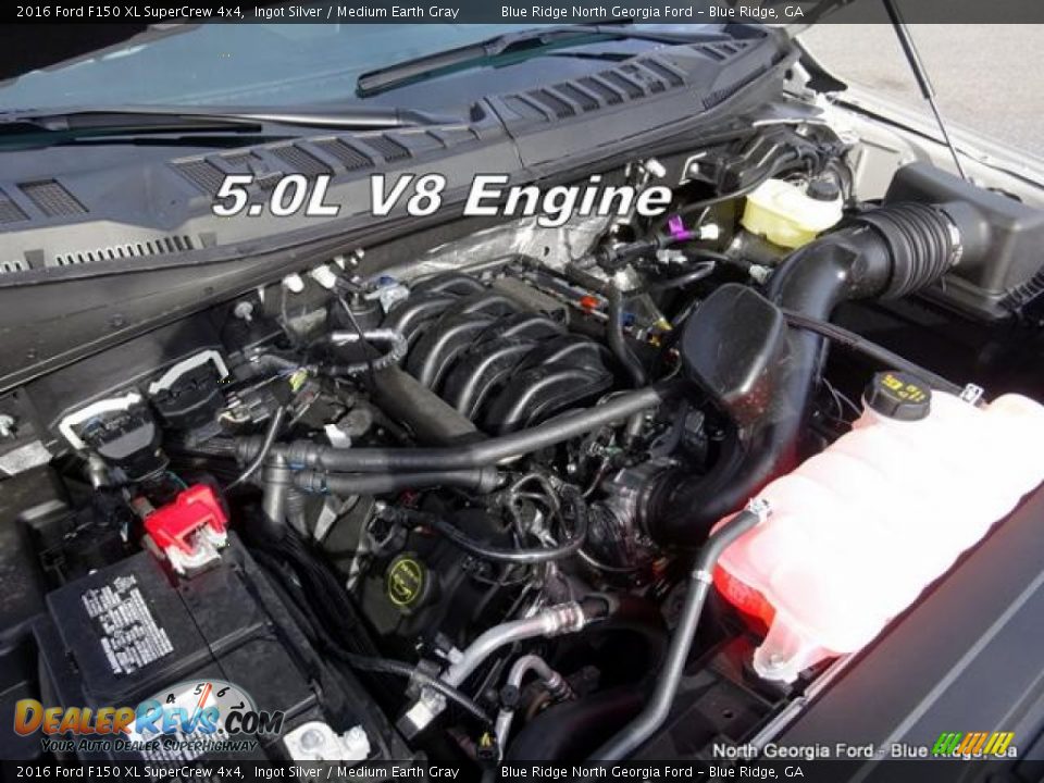 2016 Ford F150 XL SuperCrew 4x4 Ingot Silver / Medium Earth Gray Photo #10