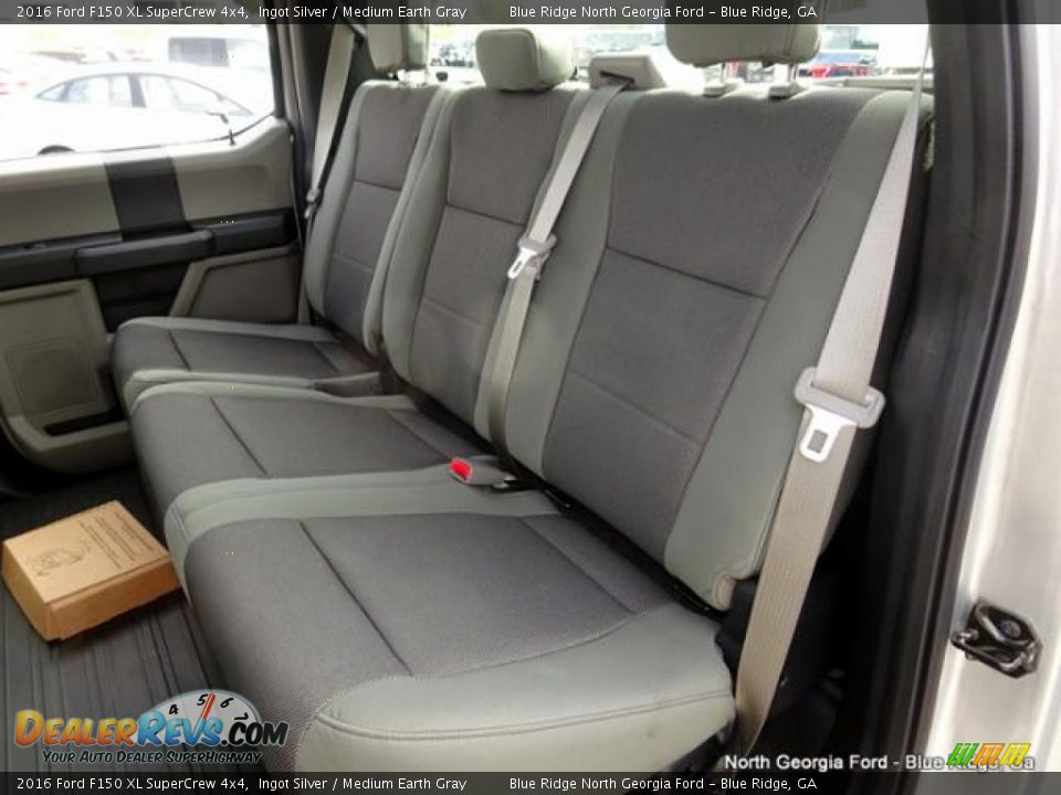 2016 Ford F150 XL SuperCrew 4x4 Ingot Silver / Medium Earth Gray Photo #13