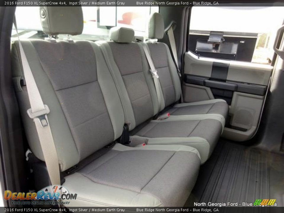 2016 Ford F150 XL SuperCrew 4x4 Ingot Silver / Medium Earth Gray Photo #14