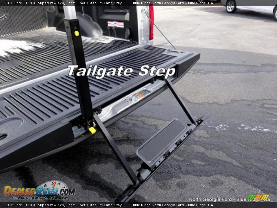 2016 Ford F150 XL SuperCrew 4x4 Ingot Silver / Medium Earth Gray Photo #15