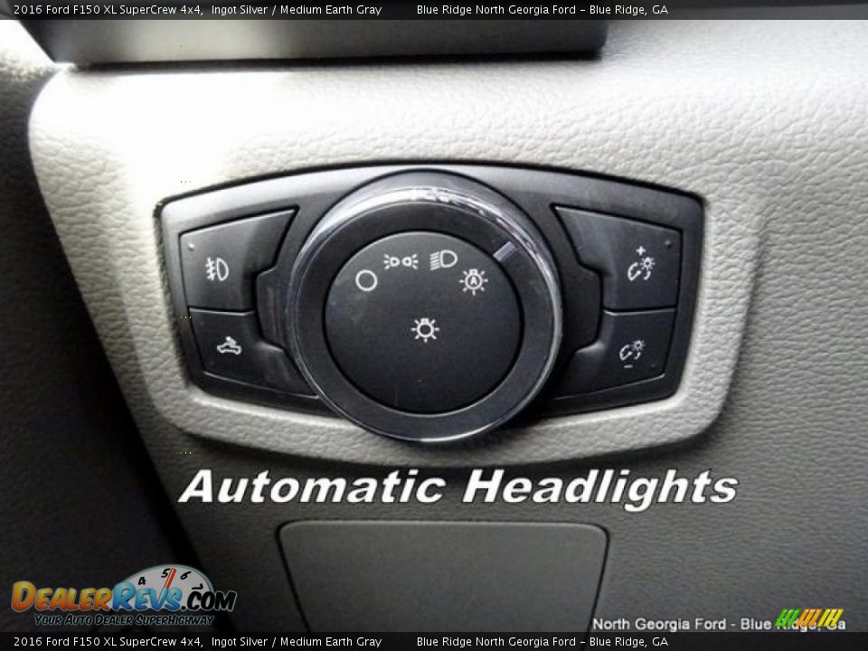 2016 Ford F150 XL SuperCrew 4x4 Ingot Silver / Medium Earth Gray Photo #21