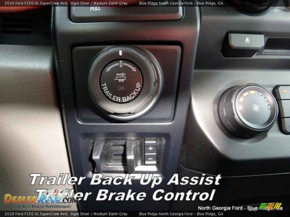 2016 Ford F150 XL SuperCrew 4x4 Ingot Silver / Medium Earth Gray Photo #24