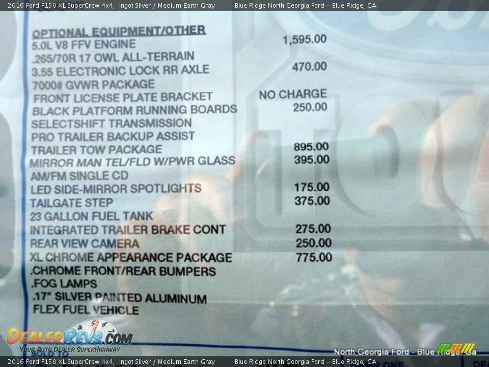 2016 Ford F150 XL SuperCrew 4x4 Ingot Silver / Medium Earth Gray Photo #26