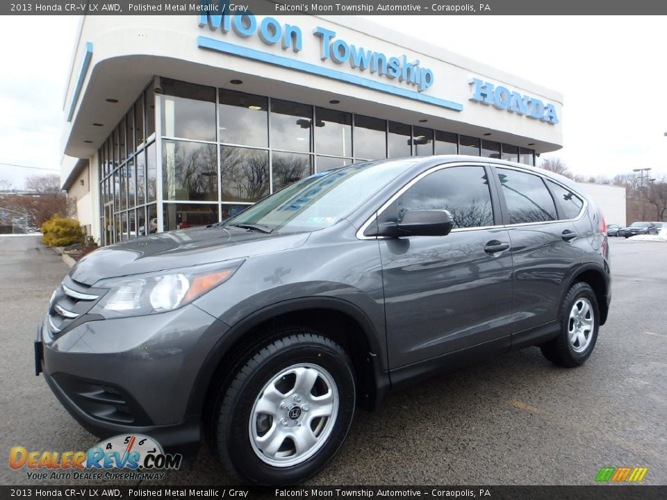 2013 Honda CR-V LX AWD Polished Metal Metallic / Gray Photo #1